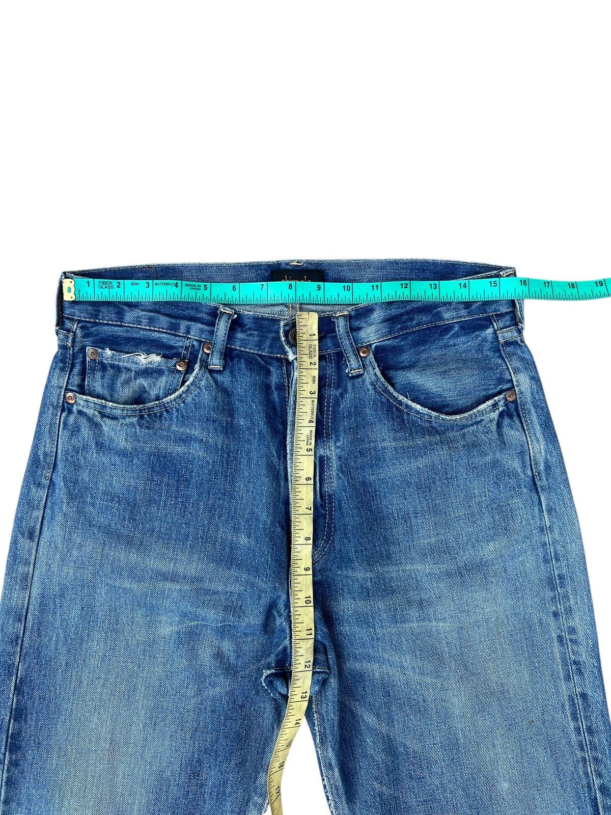 Chimala Chimala Japan Distressed Faded Denim Selvedge Jeans Size US 31 - 2 Thumbnail