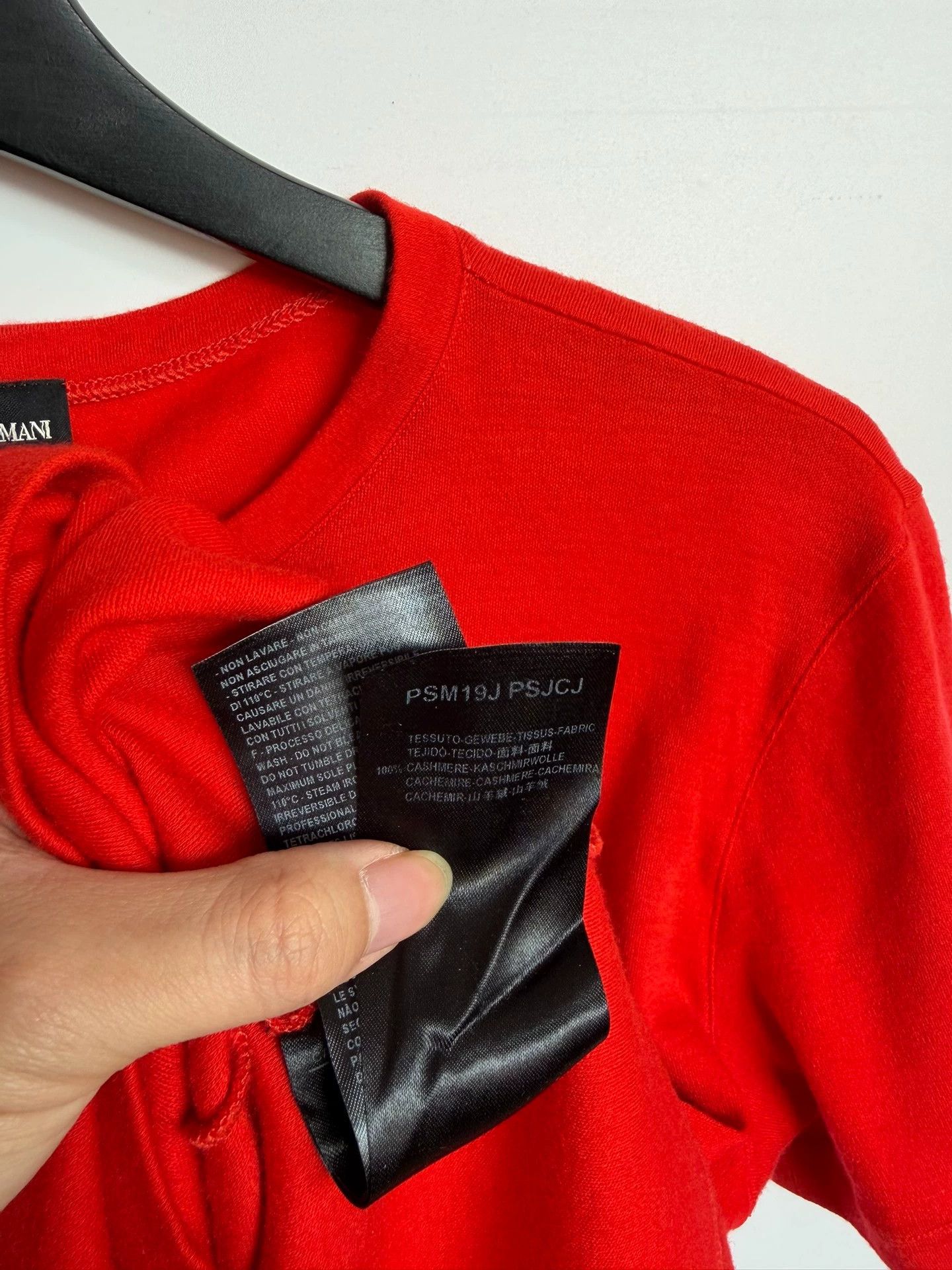 Giorgio Armani Giorgio Armani 100% Cashmere Red Turtleneck Sweater Size 50 Size XL / US 12-14 / IT 48-50 - 5 Thumbnail