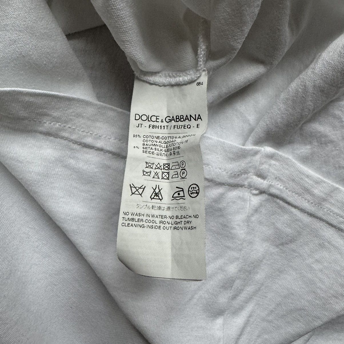 Dolce & Gabbana Dolce&Gabbana Women’s Cotton Silk T Shirt White Size:36 Size XS / US 0-2 / IT 36-38 - 5 Thumbnail