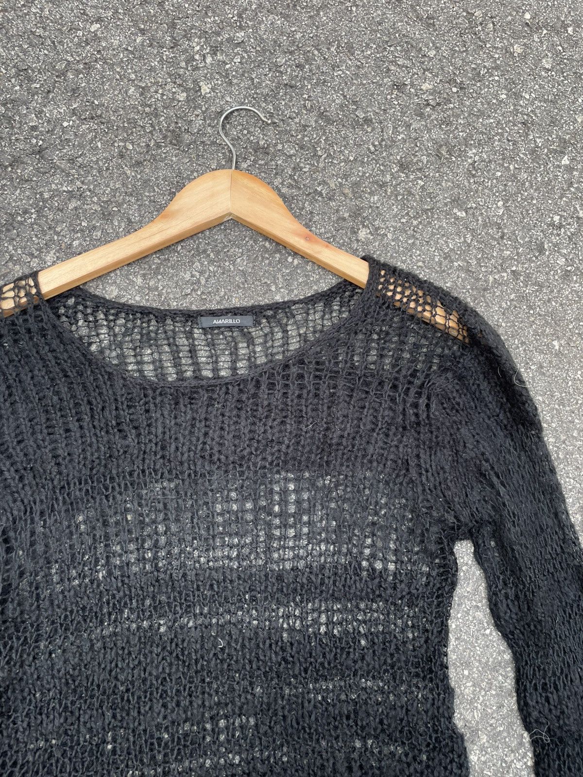 If Six Was Nine Y2K Mesh Striped Knit Size M / US 6-8 / IT 42-44 - 2 Thumbnail