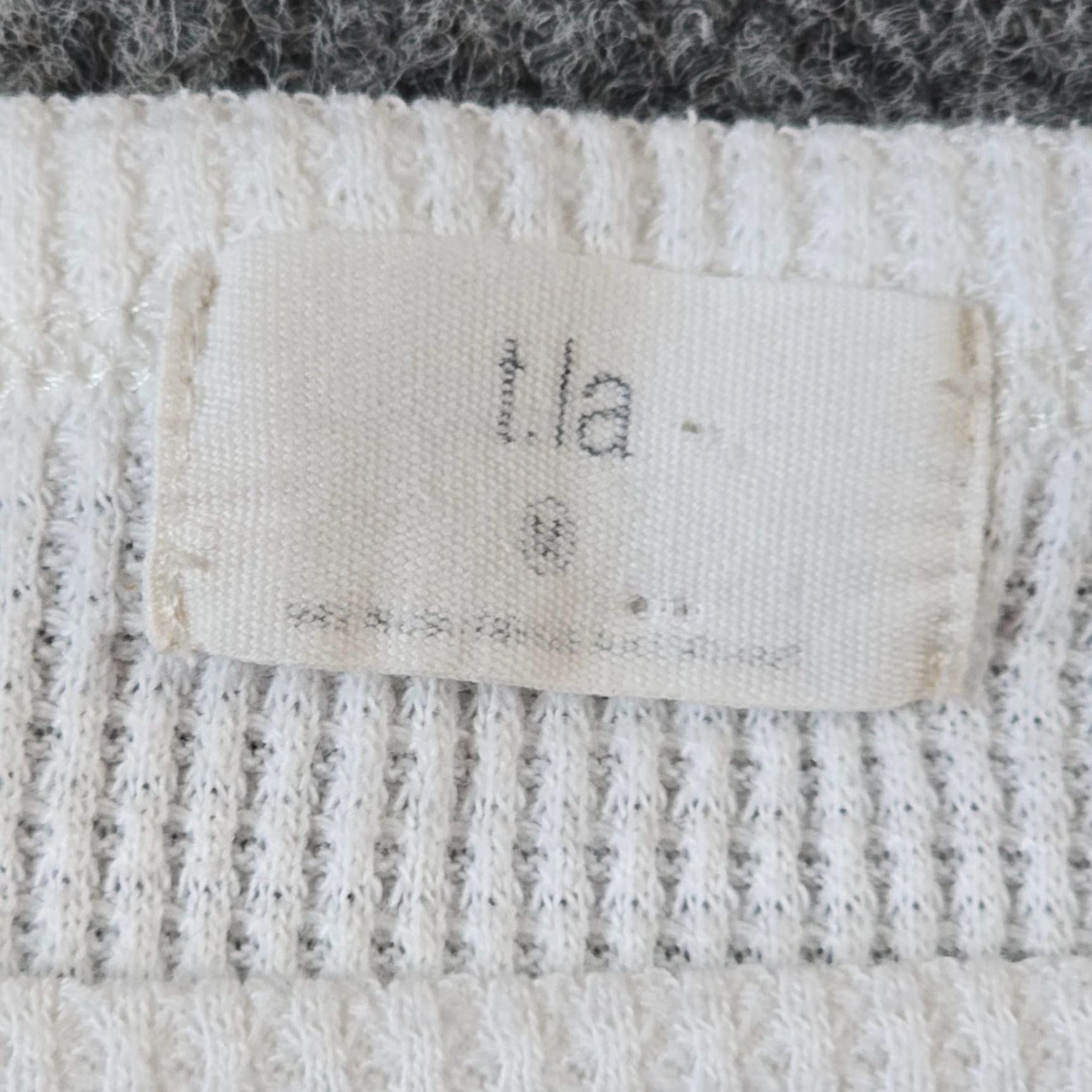 Anthropologie T.La Anthropologie Top Womens Medium White Thermal Waffle Knit Lounge Casual Tee Size M / US 6-8 / IT 42-44 - 4 Thumbnail