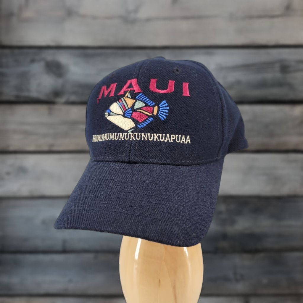 Vintage Maui No Ka Oi Strapback Hat Adjustable Black Hat Unisex Adults One Size Cotton Twill Baseball Cap Size ONE SIZE - 1 Thumbnail