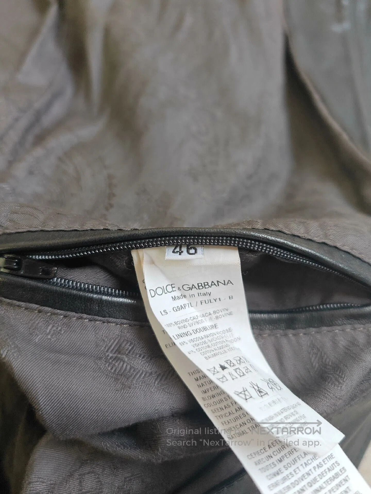 Dolce & Gabbana Dolce&Gabbana Men's Leather Jacket. Size US S / EU 44-46 / 1 - 5 Thumbnail