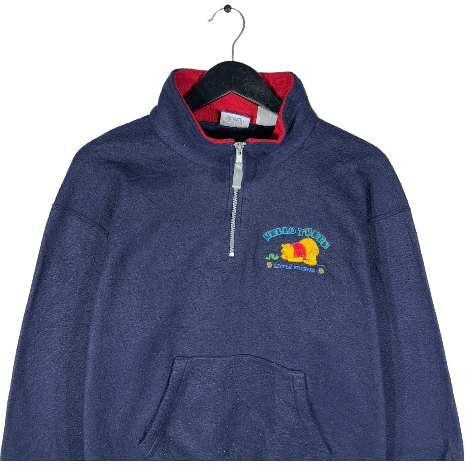 Other Vintage Winnie The Pooh 1/4 Zip Pullover Fleece Size US L / EU 52-54 / 3 - 2 Thumbnail