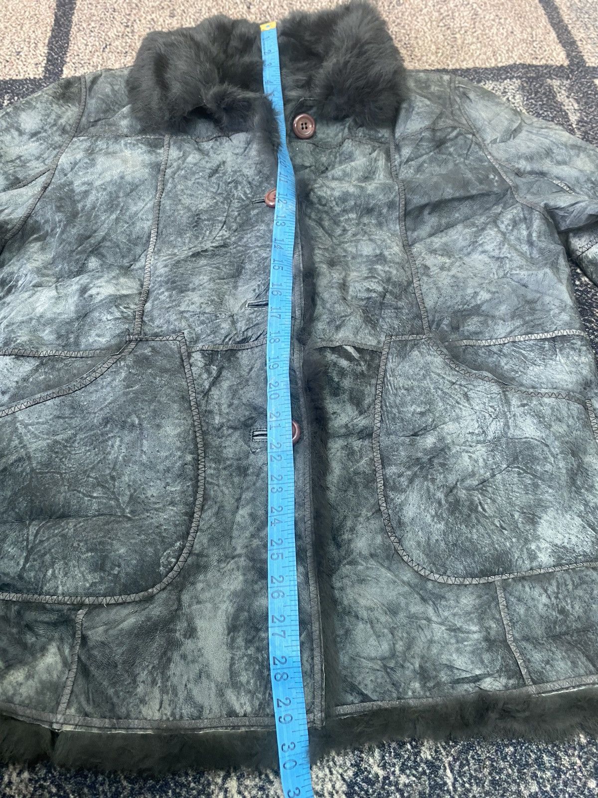 If Six Was Nine × Japanese Brand × Le Grande Bleu (L.G.B.) Japan Oricraf Rabbit Fur leather jacket Size US L / EU 52-54 / 3 - 11 Thumbnail