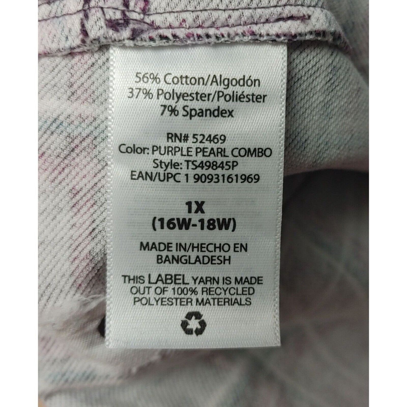 Other Terra & Sky Women's Red Plaid Plus Size Cotton Pants 1x 16w- Size 38" / US 16 / IT 52 - 4 Thumbnail