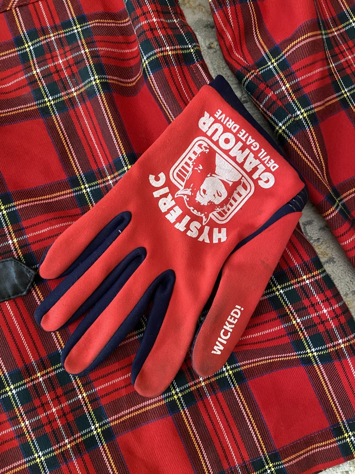 Hysteric Glamour HG WICKED ! HYSTERIC GLAMOUR RIDER GLOVES Size ONE SIZE - 3 Thumbnail