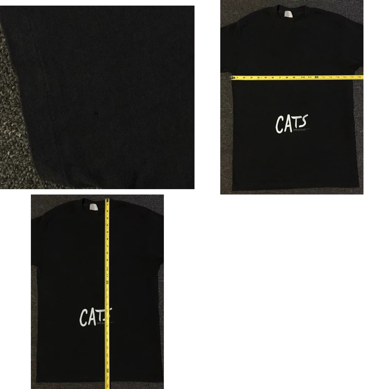 Vintage VINTAGE Cats Musical 80s Shirt Broadway S Black Short Sleeve Men Rock Grunge Acting Jane Broadway 80s USA Singer Actress | Single Stitch Shirt Mens S Size US S / EU 44-46 / 1 - 9 Thumbnail