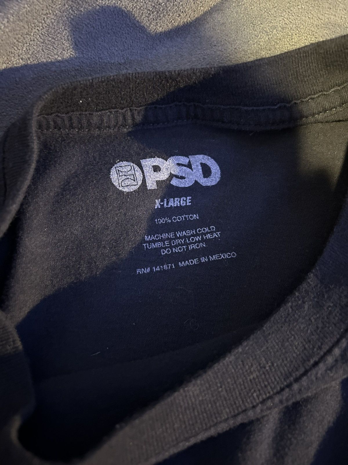 Other PSD Black Short Sleeve T-Shirt Size US XL / EU 56 / 4 - 2 Thumbnail