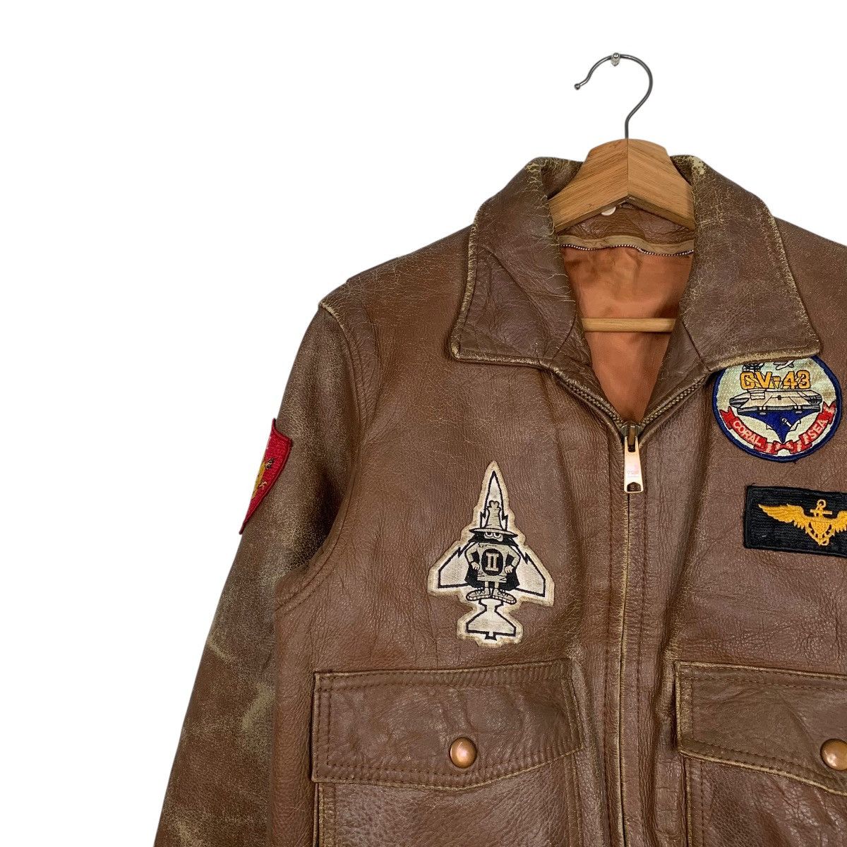 Japanese Brand Japanese Brand Dambuster Strike Fighter Leather Jacket Size US M / EU 48-50 / 2 - 7 Thumbnail