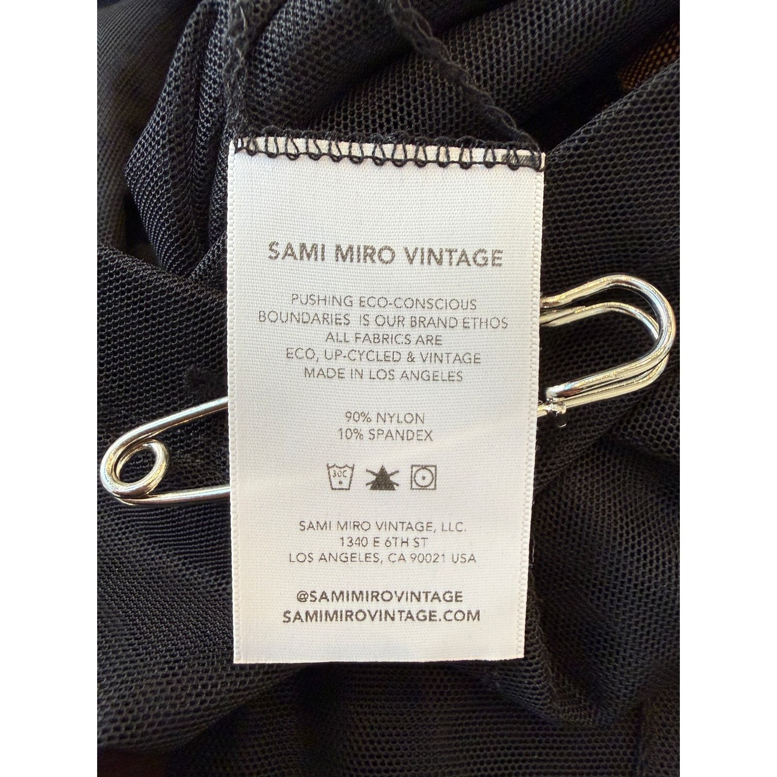 SAMI MIRO VINTAGE Sami Miro Vintage Asymmetric Sheer Mesh Pants Size 26" / US 2 / IT 38 - 6 Thumbnail