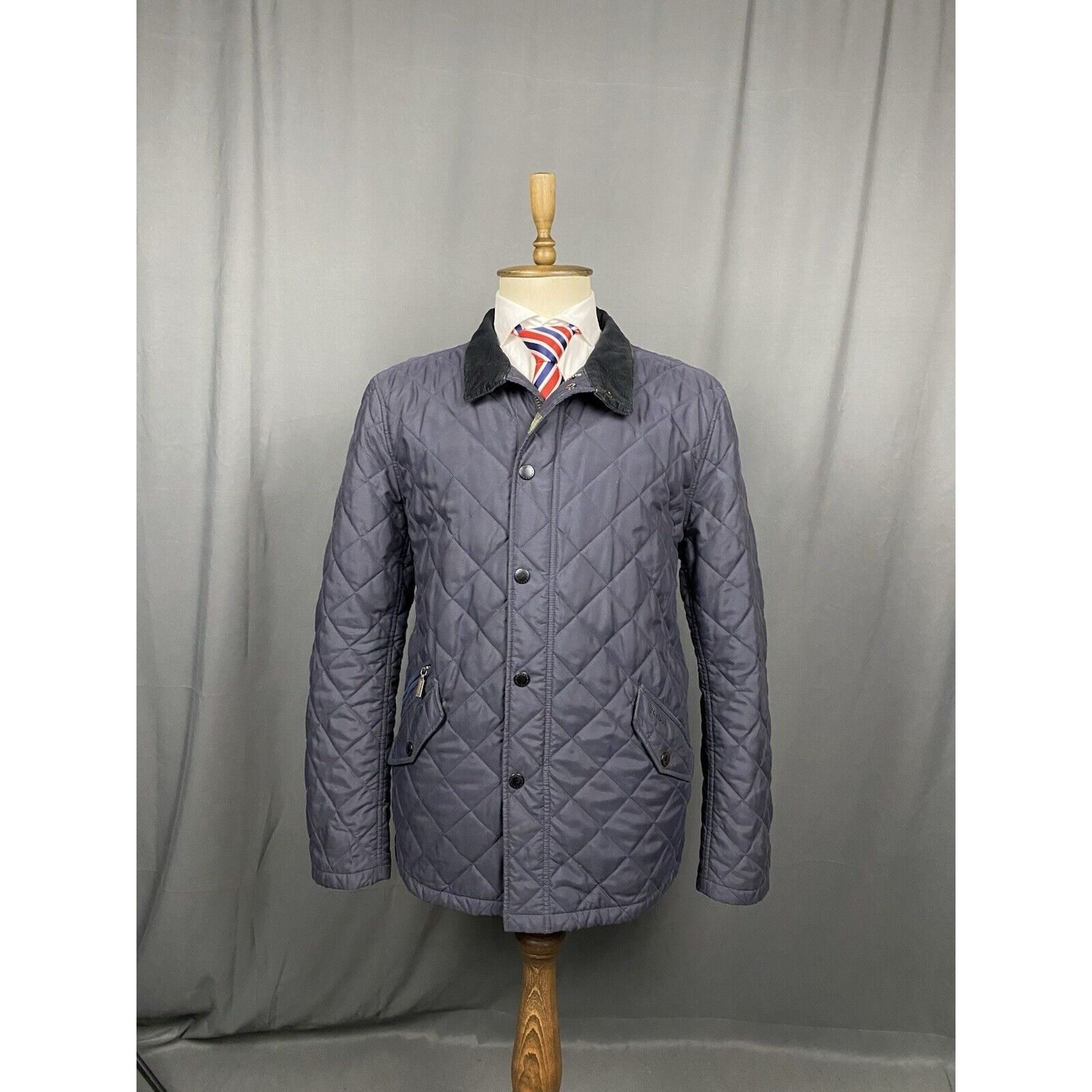 Barbour Barbour New Summer Country Quilt Men's Blue Quilted Jacket S Size US XL / EU 56 / 4 - 3 Thumbnail