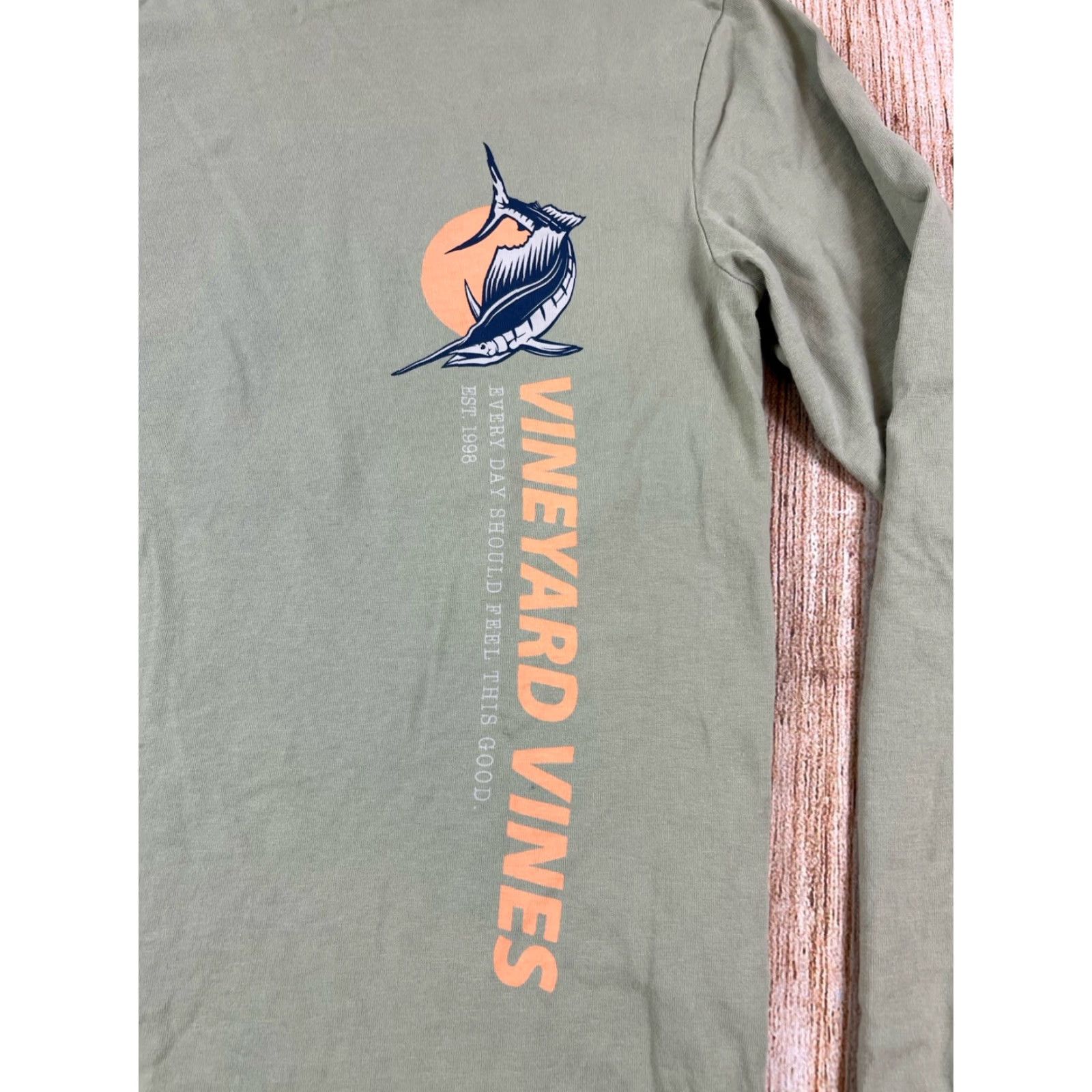 Vineyard Vines Vineyard Vines Marlin Longsleeve Harbor Fishing Longsleeve T Shirt XS Men Green Size US XS / EU 42 / 0 - 3 Thumbnail