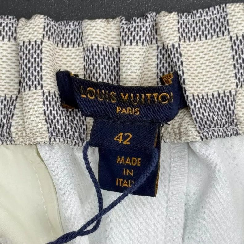 Louis Vuitton Louis Vuitton Grey Checkerboard Shorts 2505-Nextarrow Size 41" - 5 Thumbnail