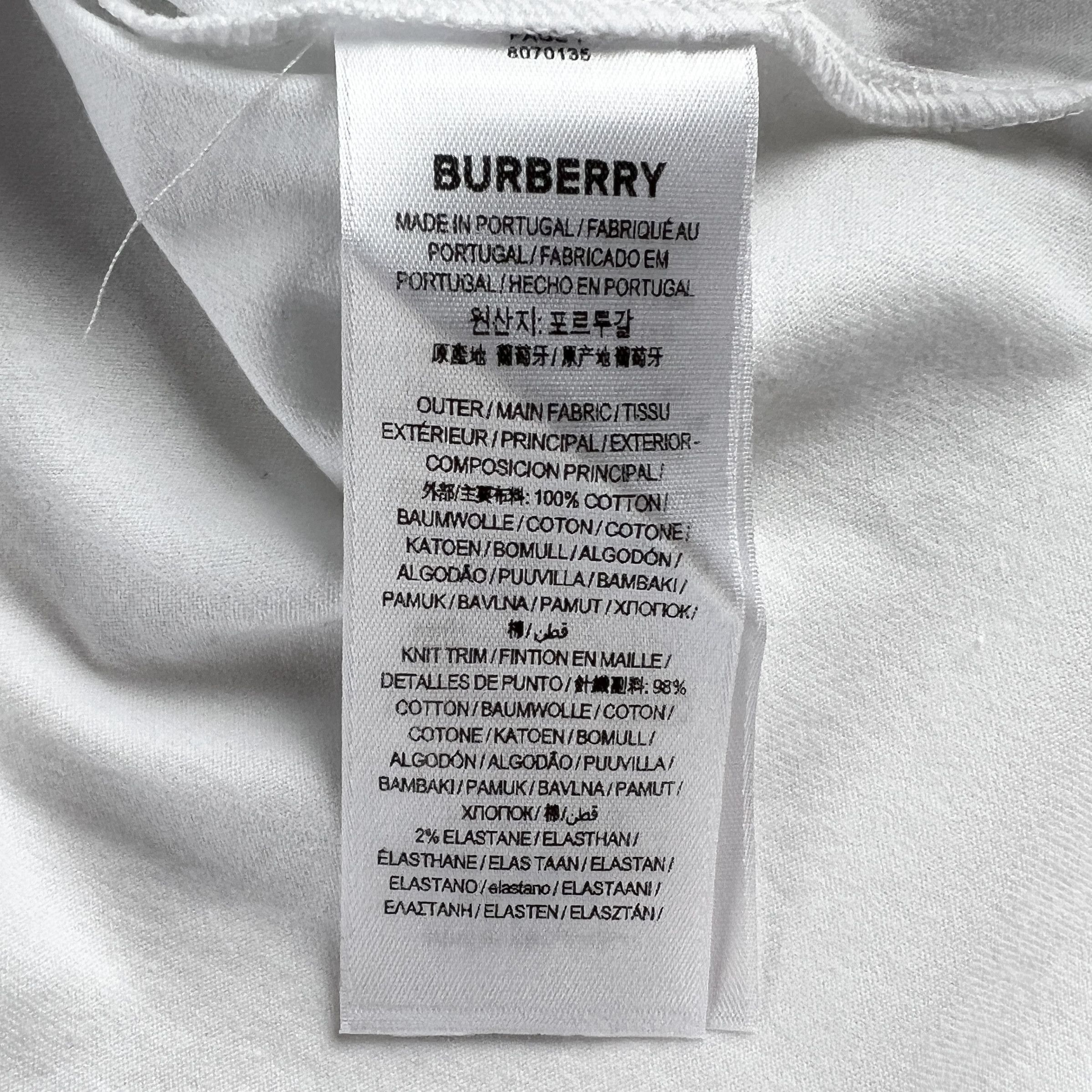 Burberry Burberry Thunder Logo T-Shirt Size US M / EU 48-50 / 2 - 7 Thumbnail