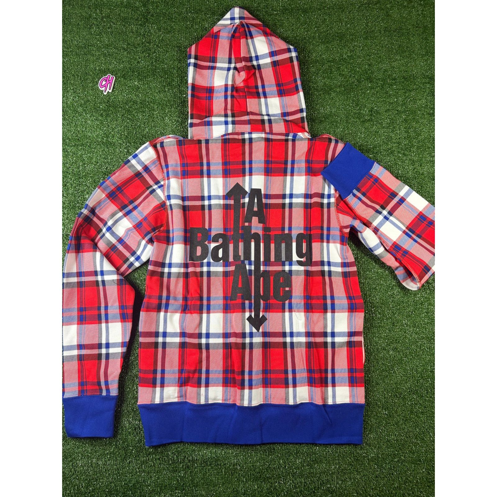 Bape Bape London Plaid Check Wide Pullover Hoodie Size Medium Size US M / EU 48-50 / 2 - 7 Thumbnail