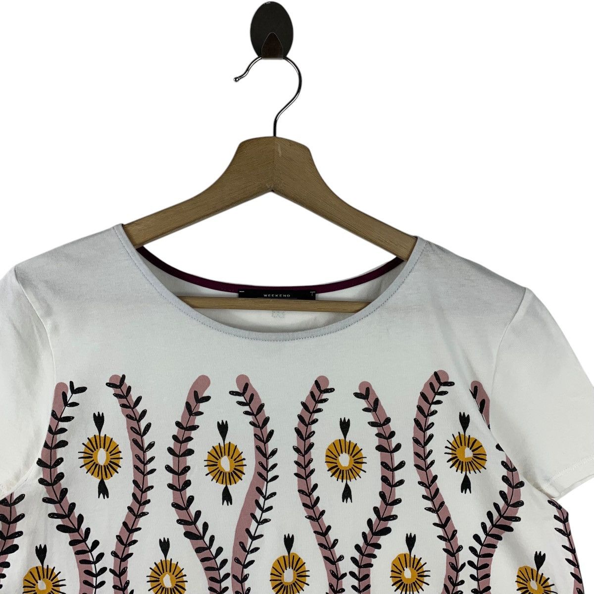Max Mara × Vintage Vintage MAX MARA art printed women tee Size S / US 4 / IT 40 - 2 Thumbnail