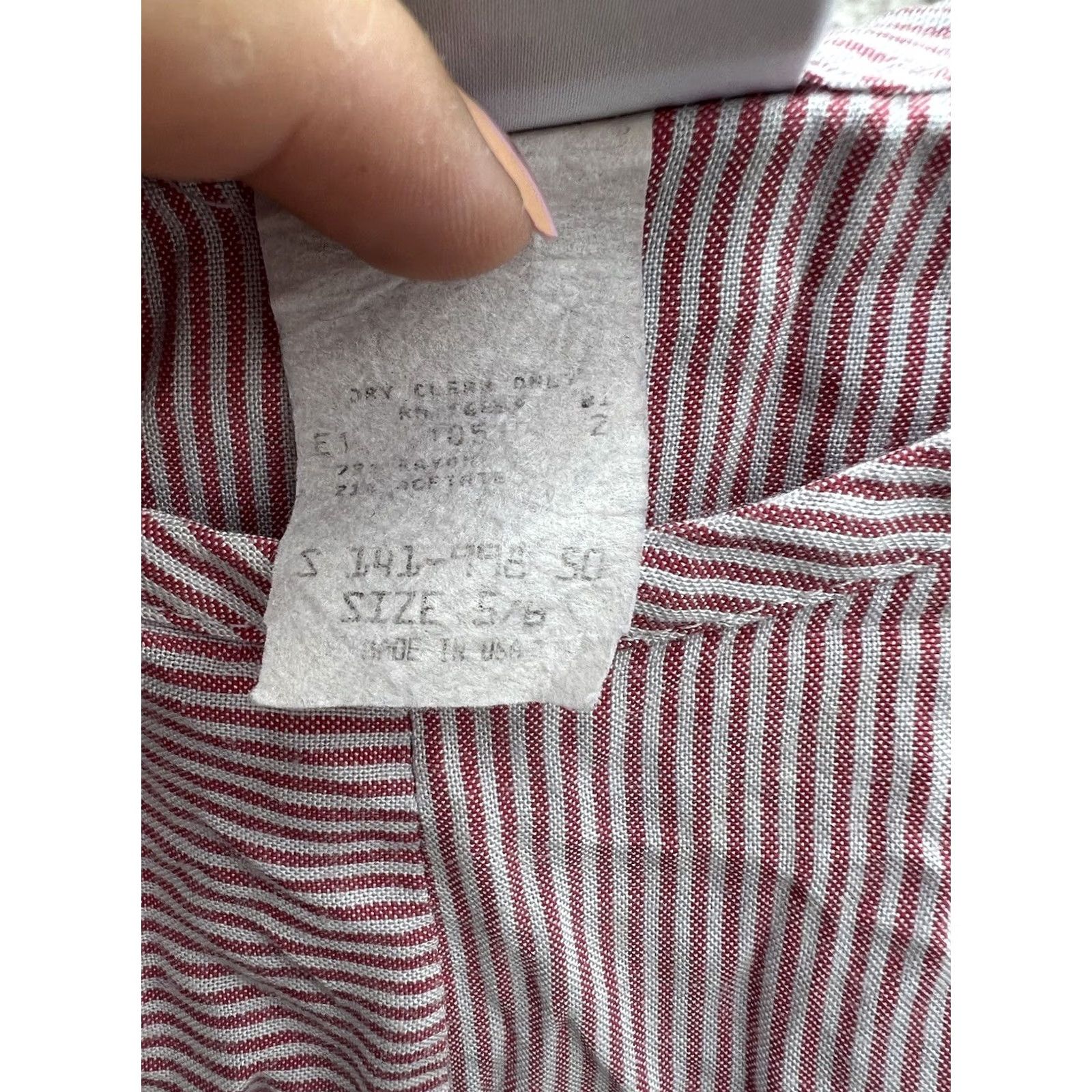 Pinko VINTAGE Womens Thats Me! Tank Top Pink and White Striped Size 5/6 Size S / US 4 / IT 40 - 4 Thumbnail