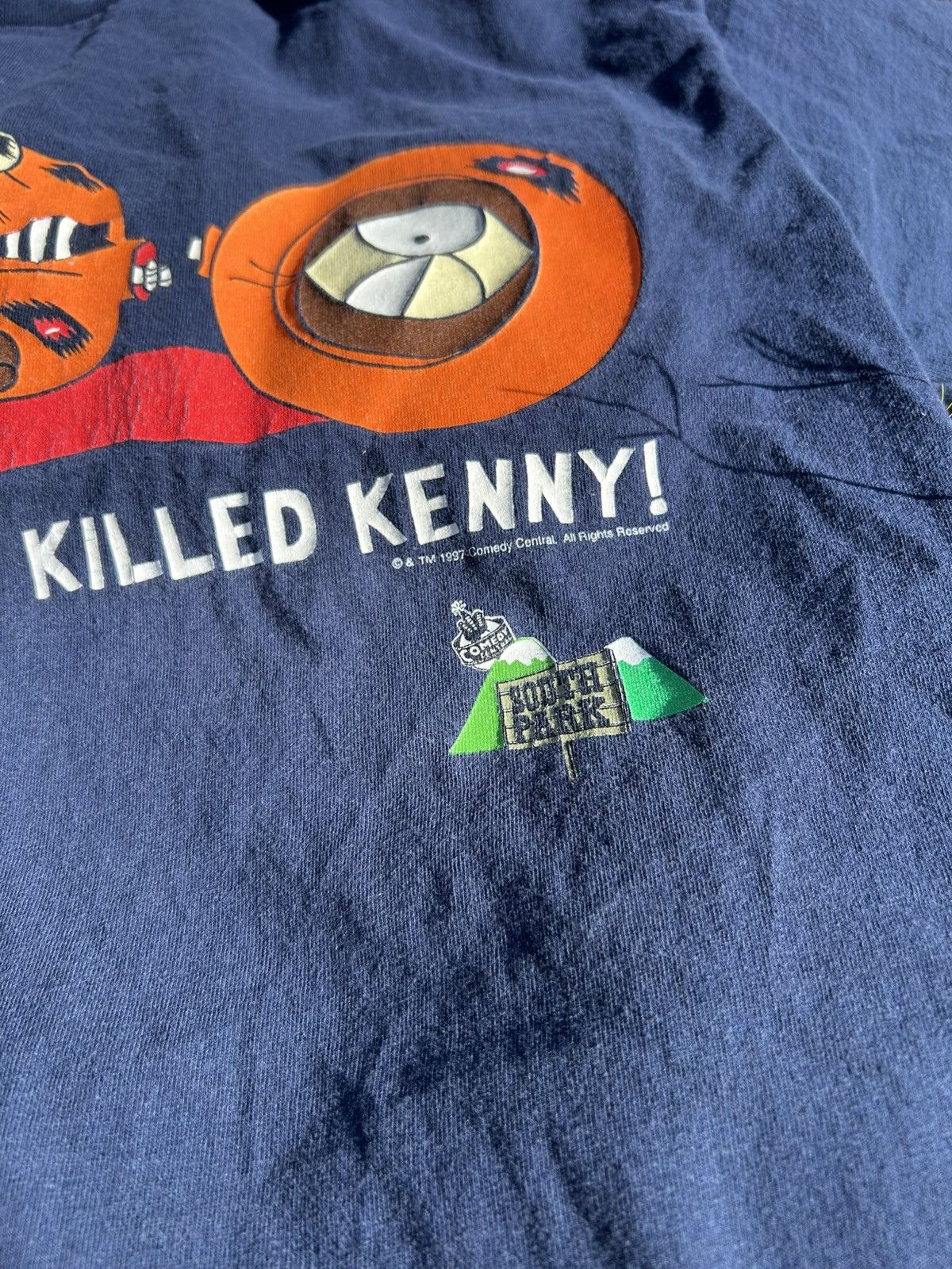 Tultex Vintage 1990s South Park T Shirt Oh My God They Killed Kenny Size US XL / EU 56 / 4 - 2 Thumbnail