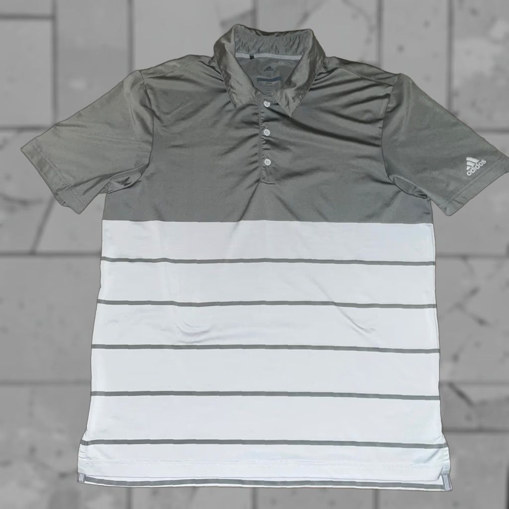 Adidas Adidas Golf Polo Shirt Mens M Gray Half Button-Down Polo Golf Shirt Size US M / EU 48-50 / 2 - 1 Thumbnail
