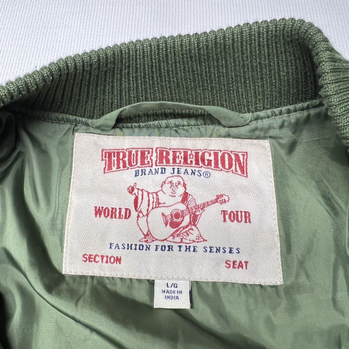 True Religion True Religion Jacket Green Light Bomber Stitch Repeat Logo Size US L / EU 52-54 / 3 - 8 Thumbnail