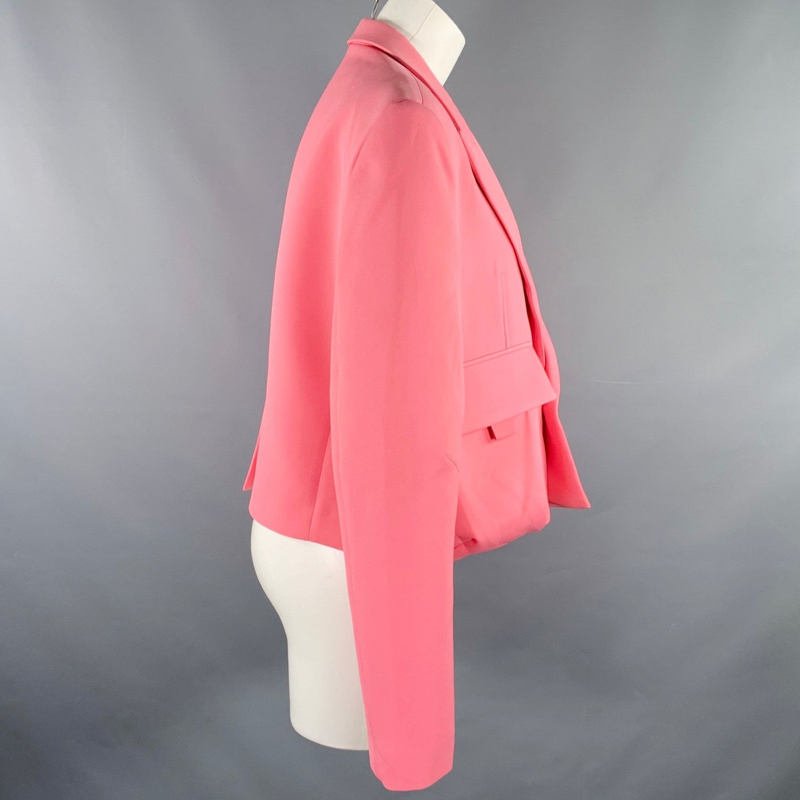 Other PRIVATE POLICY L Pink Polyester Cropped Cargo Jacket Blazer Size L / US 10 / IT 46 - 2 Thumbnail
