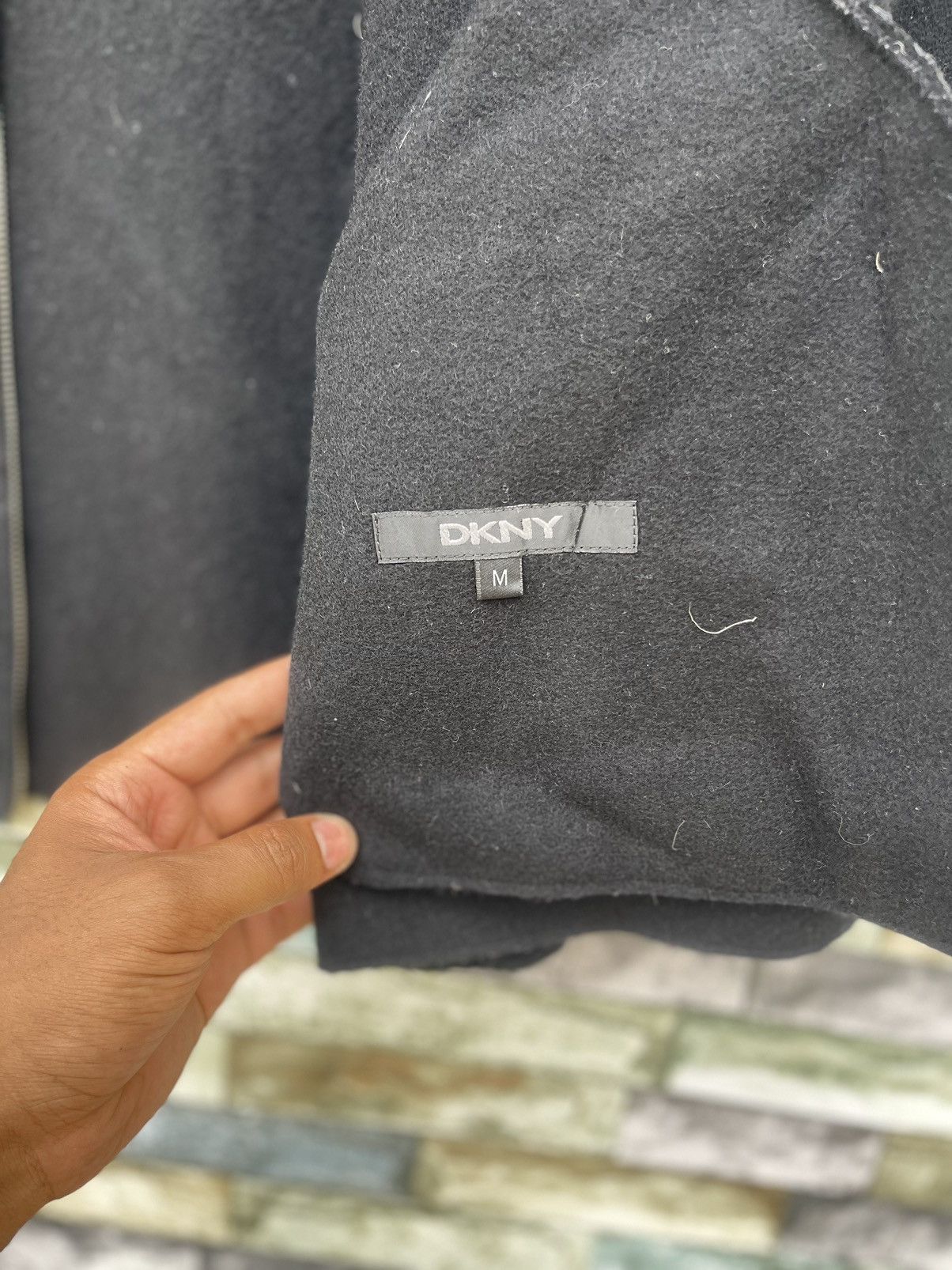 DKNY × Vintage DKNY Wool Zipper Jacket Size US M / EU 48-50 / 2 - 3 Thumbnail