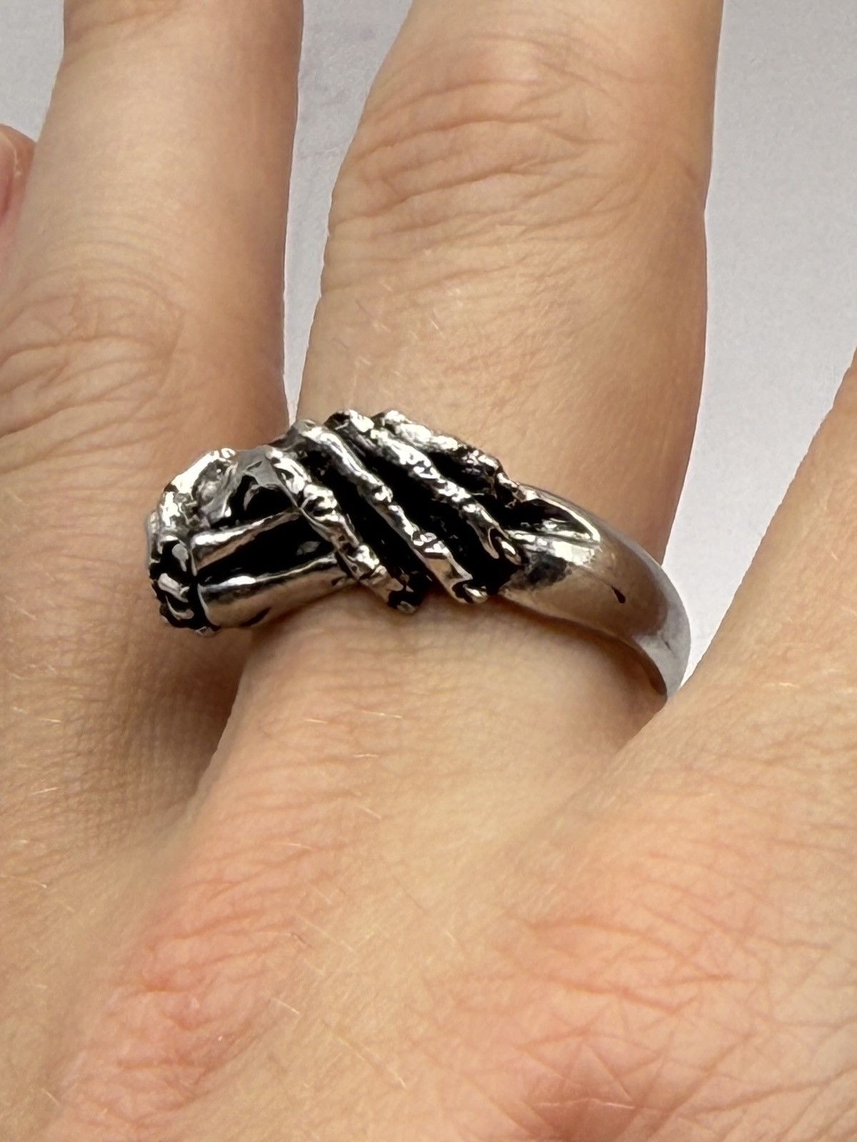 Seditionaries Alchemy 1991 skeleton hands biker/goth chrome erd Size ONE SIZE - 4 Thumbnail