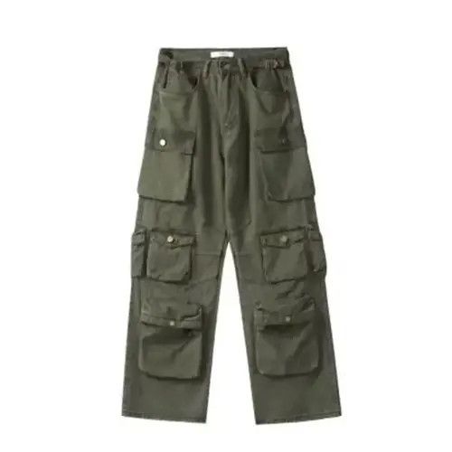 Japanese Brand Multi-pockets Loose Casual Cargo Pants Men Women Size US 32 / EU 48 - 4 Thumbnail