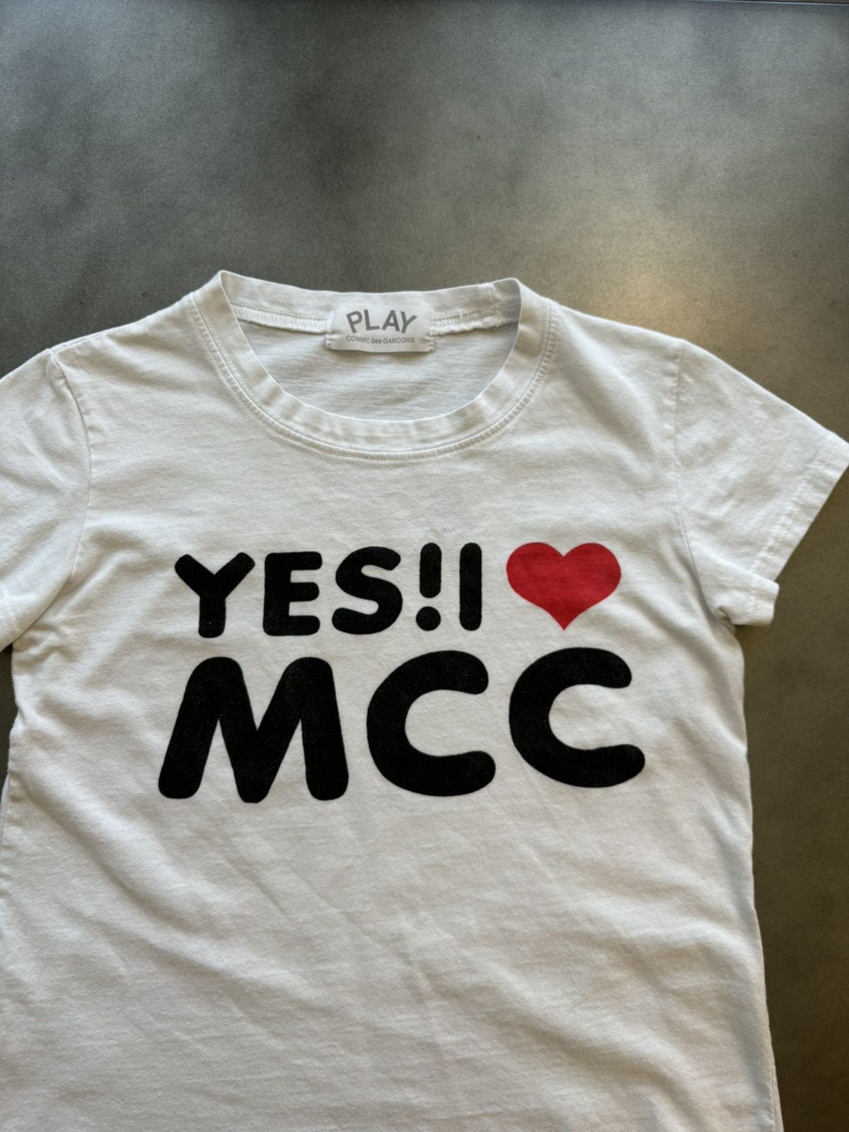 Other Y2K Baby Tee Vintage CDG Play Style Yes MCC Heart Shirt 2000 Size S / US 4 / IT 40 - 3 Thumbnail