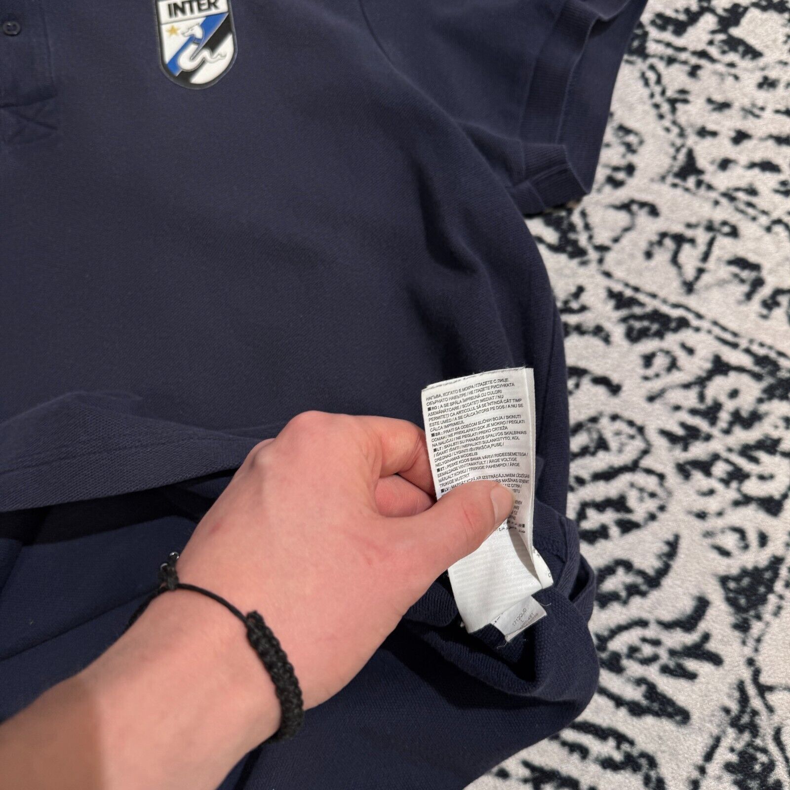 Nike × Vintage Nike Navy Cotton Polo Shirt Size L Inter Mediolan Y2K 90s Size US L / EU 52-54 / 3 - 9 Thumbnail