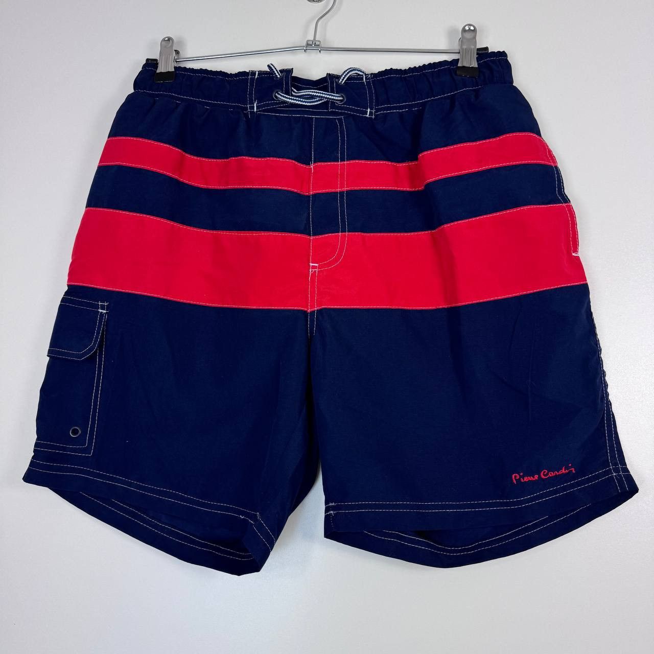 Other Pierre Cardin Swim Shorts Mens Blue Striped Board Beach M Size US 28 / EU 44 - 1 Thumbnail