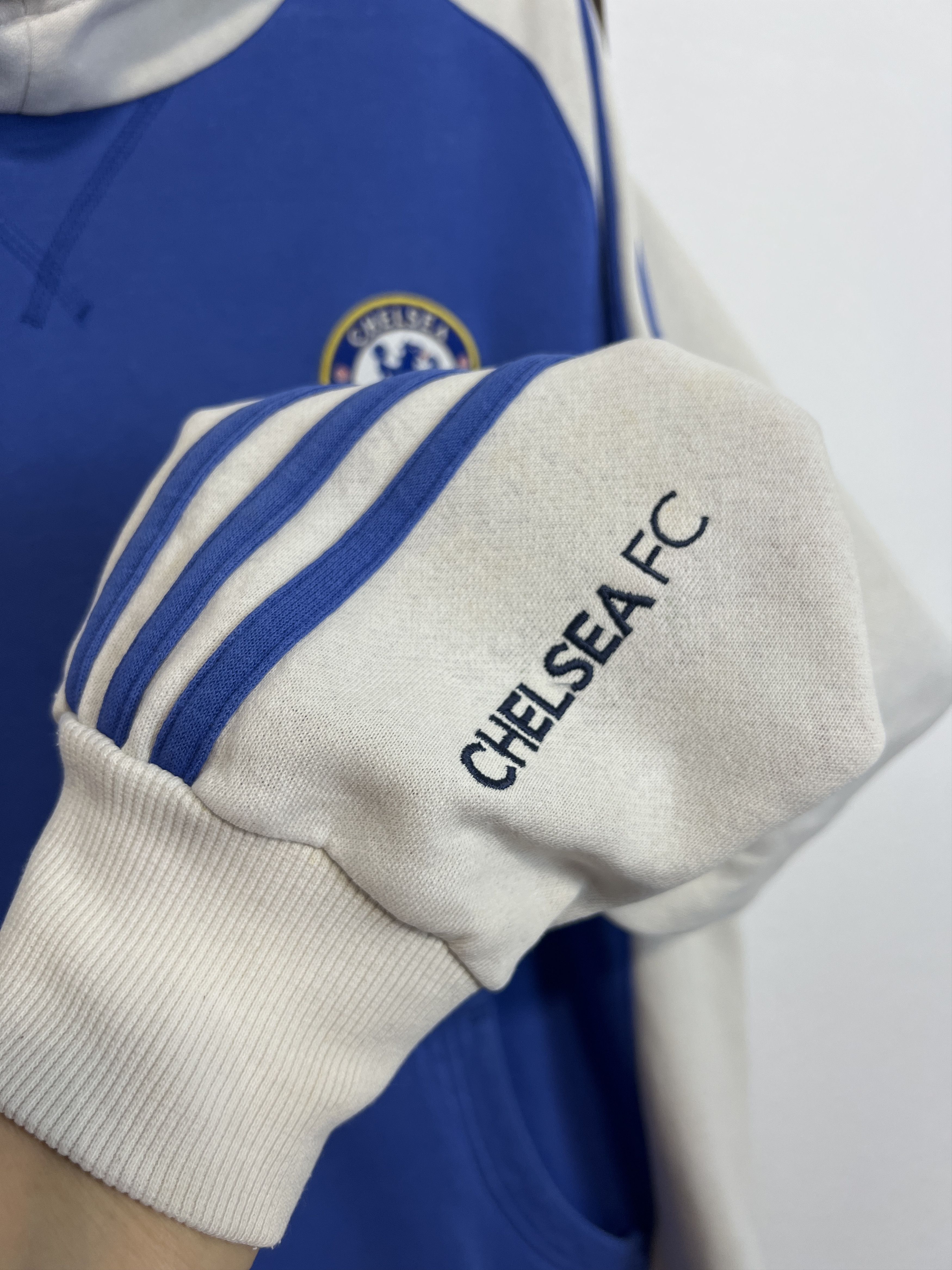 Adidas Vintage Chelsea Football Jacket Soccer Track Top Hoodie Size US S / EU 44-46 / 1 - 4 Thumbnail