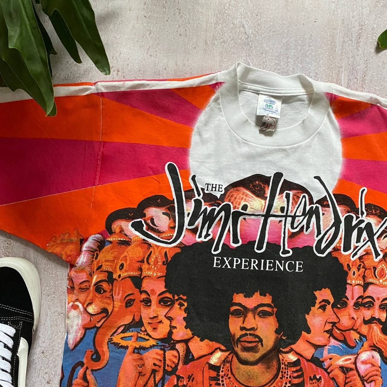 Band Tees VINTAGE 90S JIMI HENDRIX EXPERIENCE AXIS ALL OVER PRINT TEE Size US XL / EU 56 / 4 - 4 Thumbnail