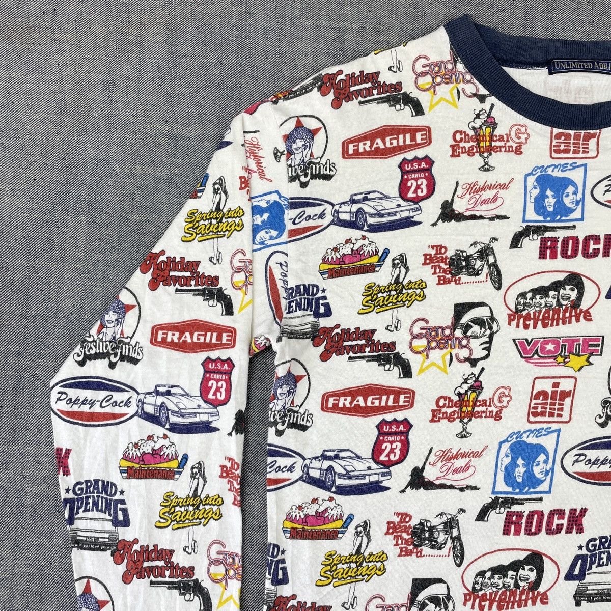 Japanese Brand Unlimited Ability All Over Prints T Shirt Size M / US 6-8 / IT 42-44 - 8 Thumbnail