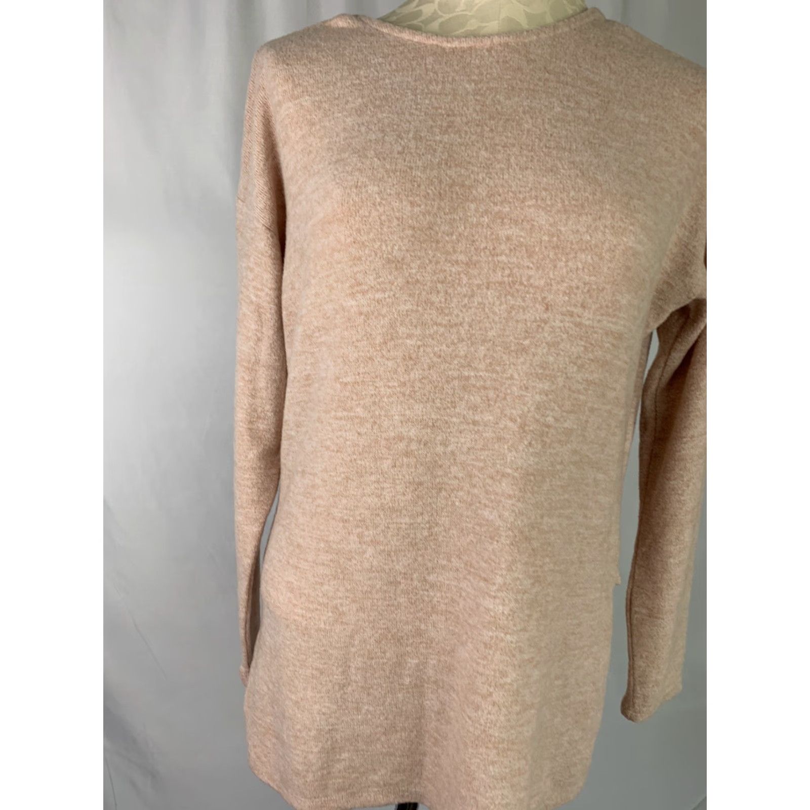 J.Crew VINTAGE J.CREW Small Reversible V-Back Long Tunic Sweater Women Pink 21" Chest 27" Shoulder to Hem 18" Sleeve Mens Womens Girls Size S / US 4 / IT 40 - 7 Thumbnail