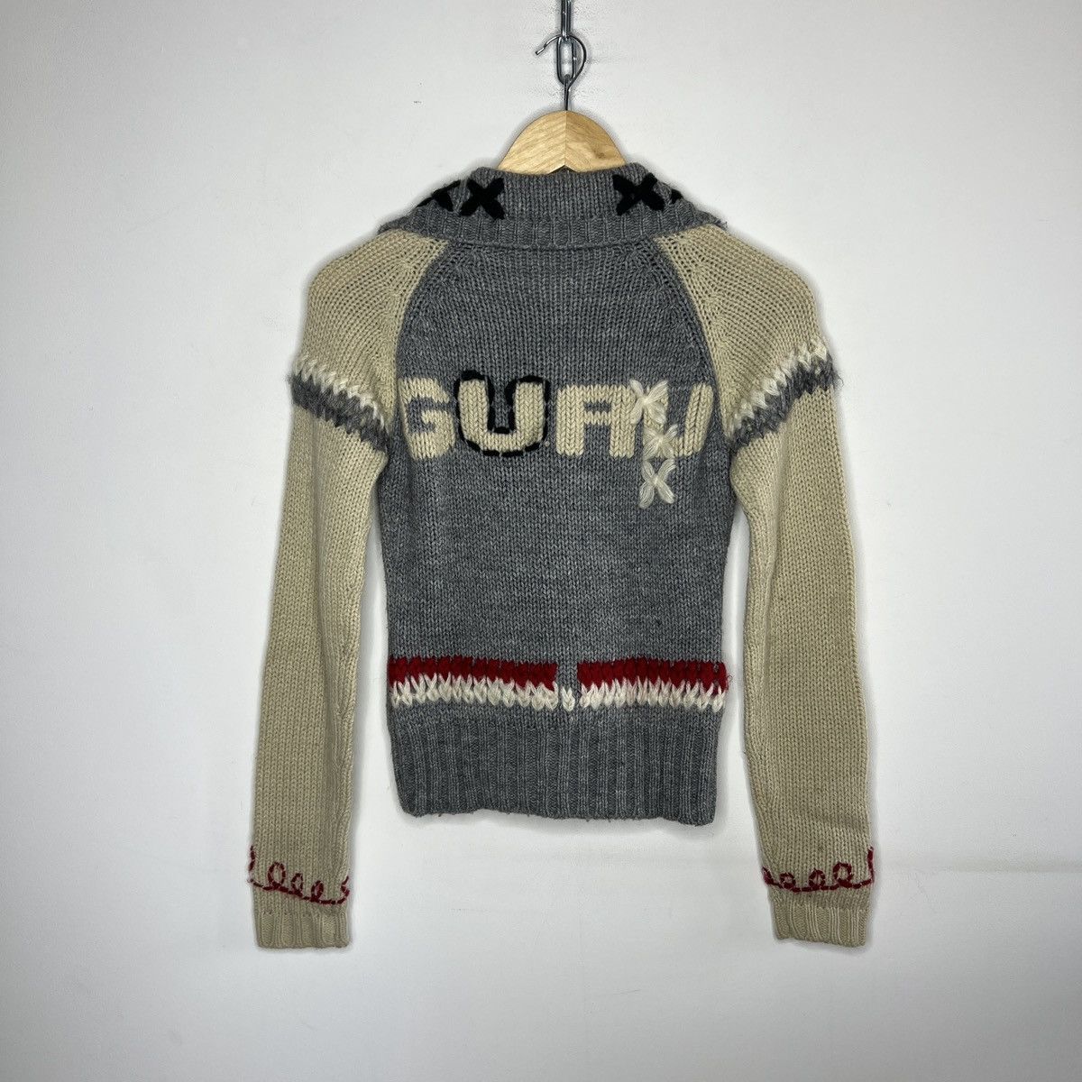 Affliction Vintage Y2K Opium Grunge Heavy Chunky Guru Knit Sweater 90s Size S / US 4 / IT 40 - 2 Thumbnail