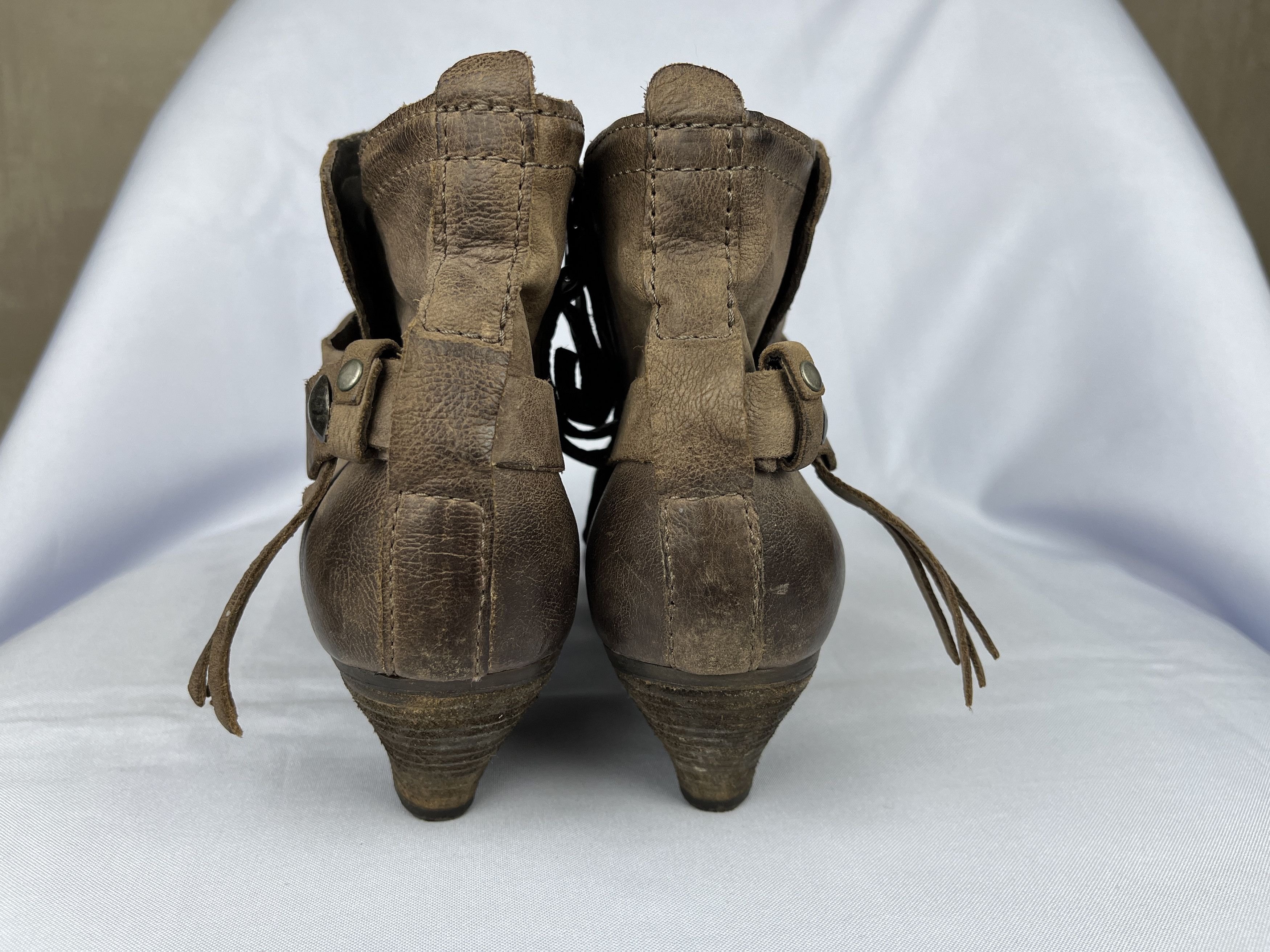 A.S.98 Airstep A. S. 98 Zip Heels Ankle Boots Leather US 8.5-9 Size US 9 / IT 39 - 4 Thumbnail