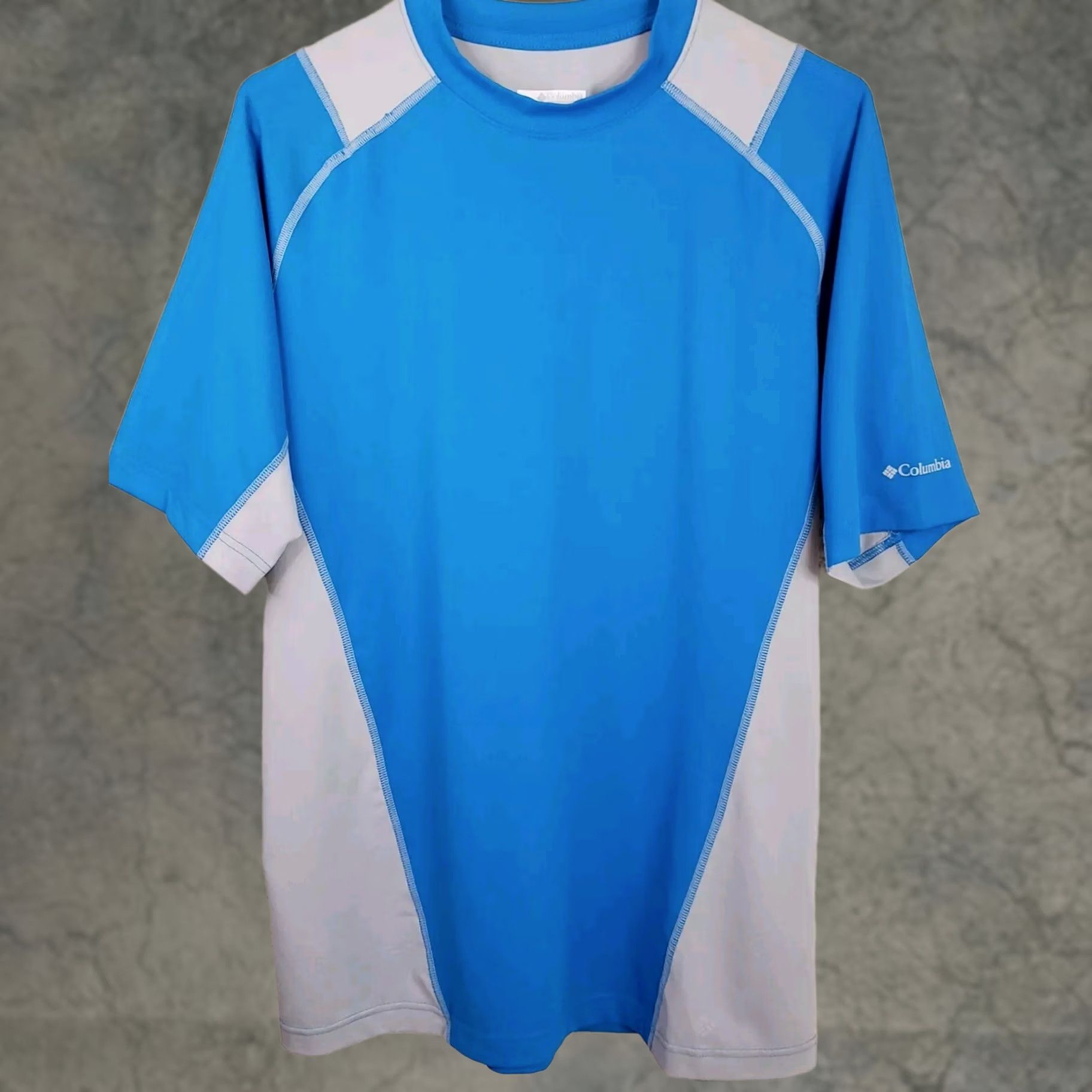 Vintage Columbia PFG Omni Shade Blue Shirt Men L Rash Guard Swim Surfing Fishing Paddle Size US L / EU 52-54 / 3 - 1 Thumbnail