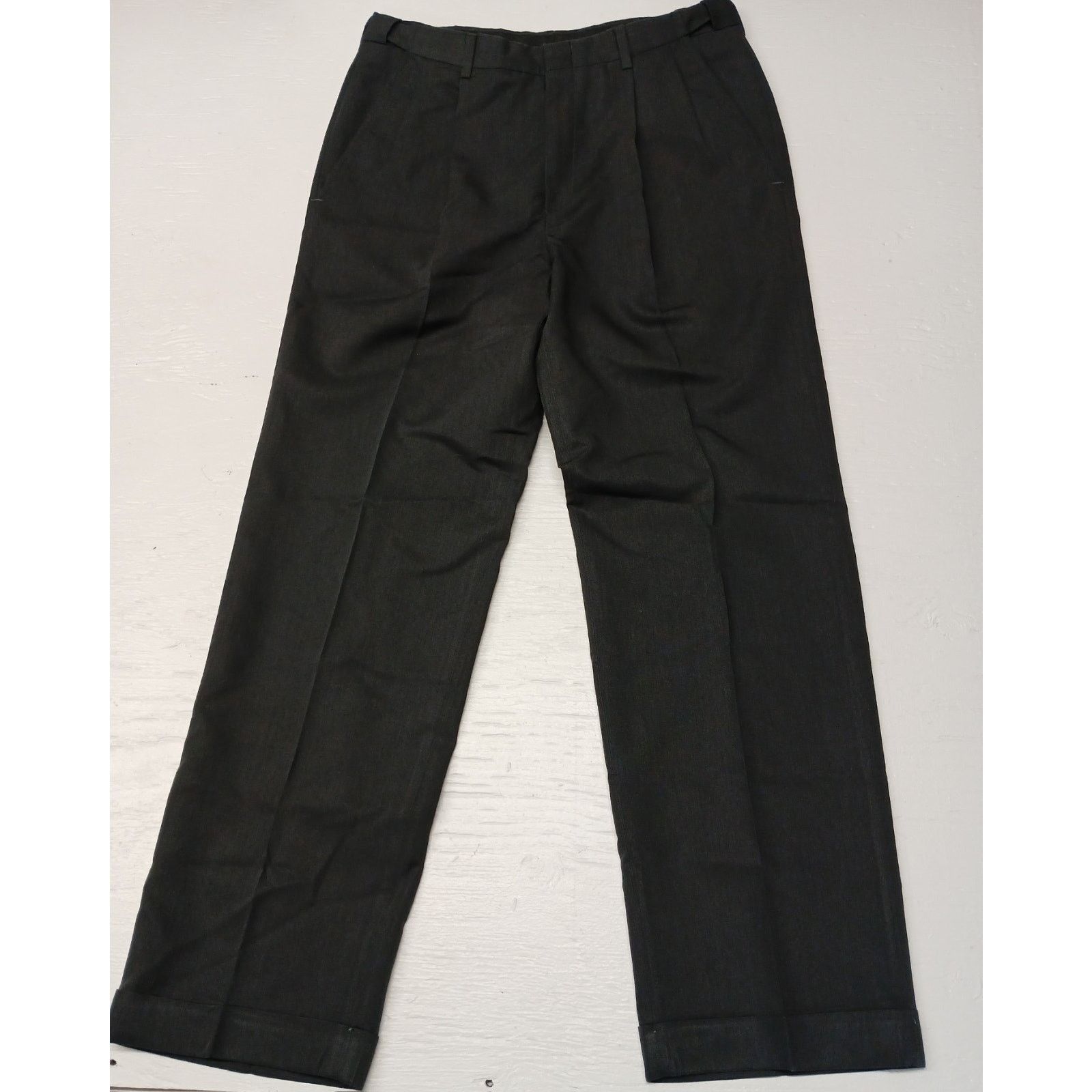 Haggar Haggar (32x32) Black Straight Fit Soft Dress Slacks Size US 32 / EU 48 - 1 Thumbnail