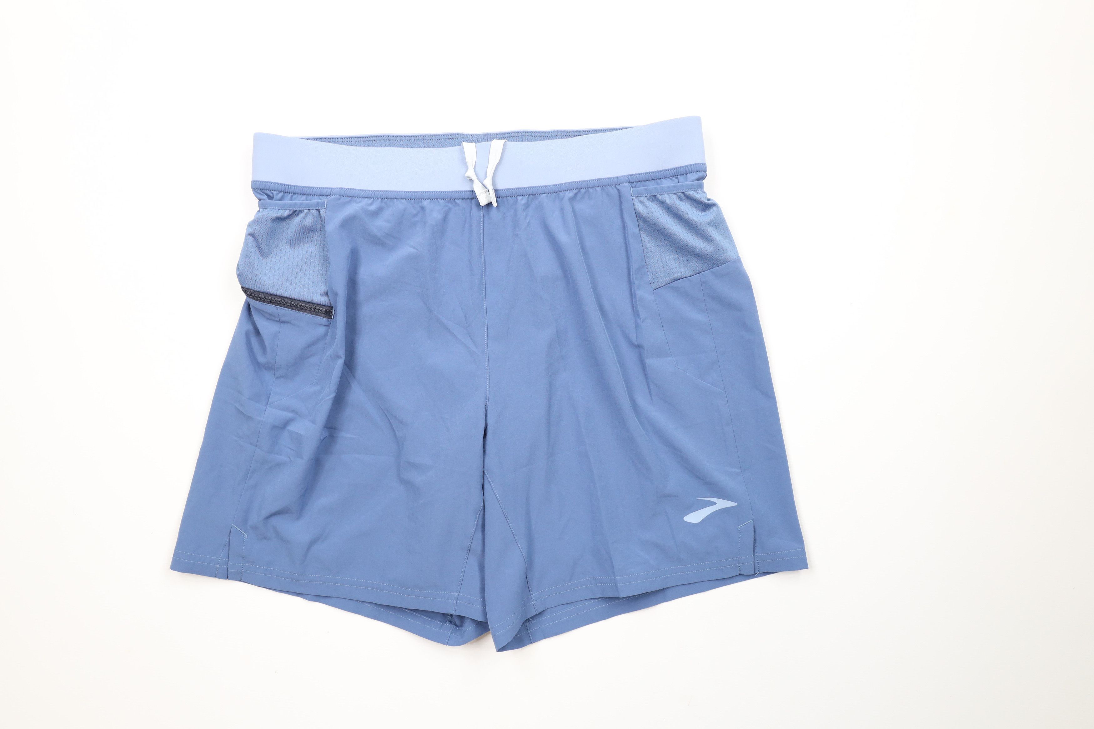 Brooks × Vintage Brooks Running 2 In 1 Lined Running Jogging Shorts Blue 7" Size US 32 / EU 48 - 1 Thumbnail