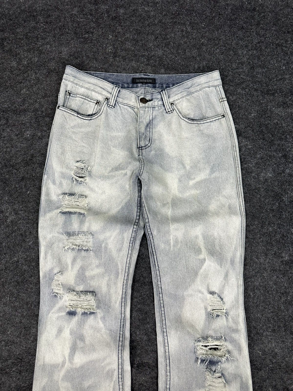 If Six Was Nine Vintage Zerosail Rock Punk Flare Denim D716 Size US 32 / EU 48 - 3 Thumbnail