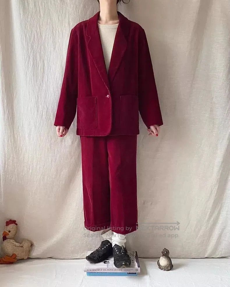 Kenzo Kenzo 1982 AW Corduroy Suit Set. Size US 34 / EU 50 - 3 Thumbnail