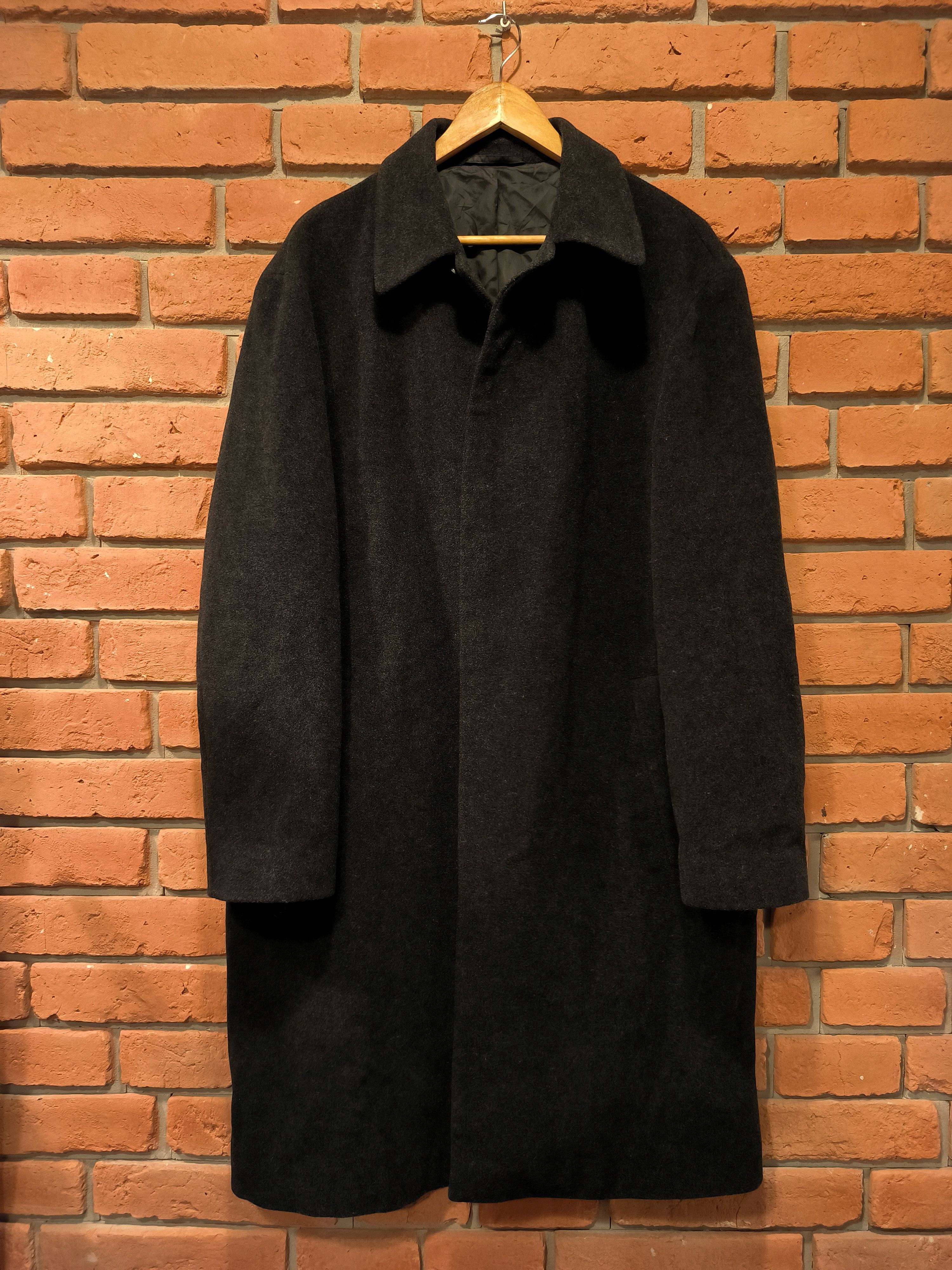 image of Hugo Boss Coat Wool Spirit-W Vintage Black Long, Men's (Size XL)