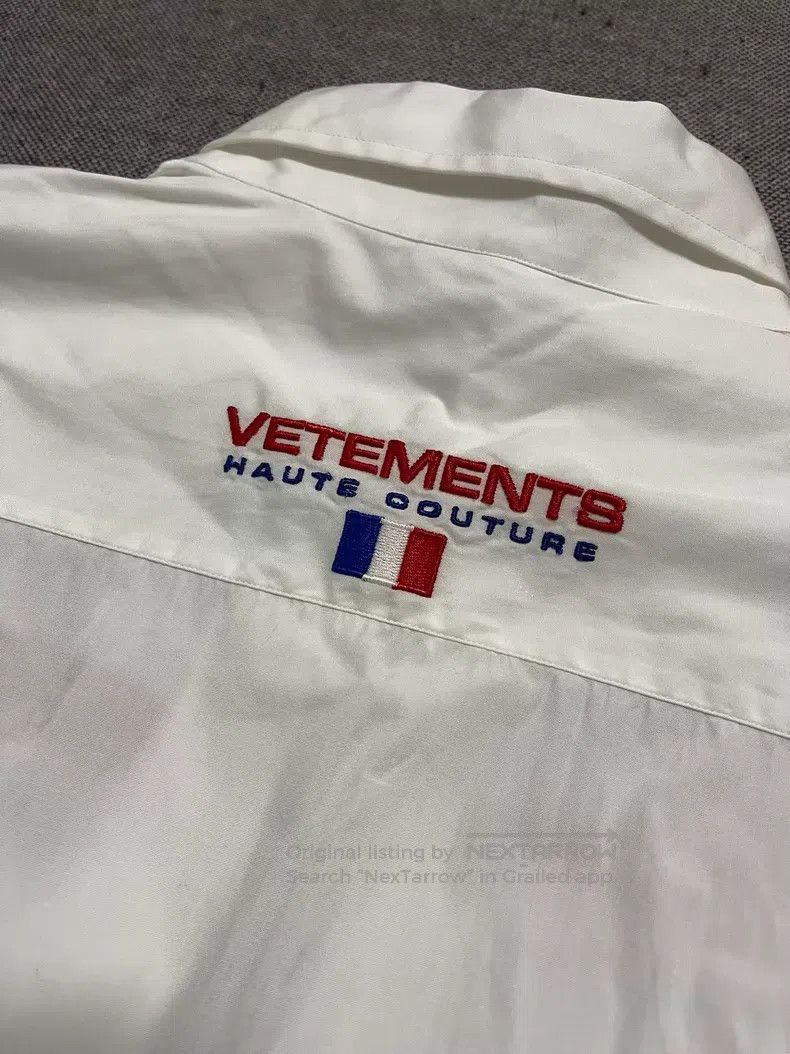 Vetements VETEMENTS Embroidered Logo White Shirt Size US L / EU 52-54 / 3 - 3 Thumbnail