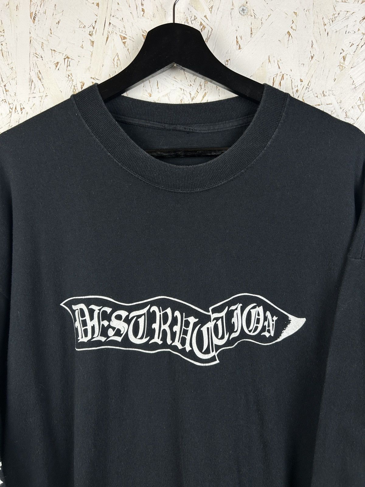 Band Tees Vintage Destruction Sentence Of Death Metal Long Sleeve L/XL Size US XL / EU 56 / 4 - 2 Thumbnail