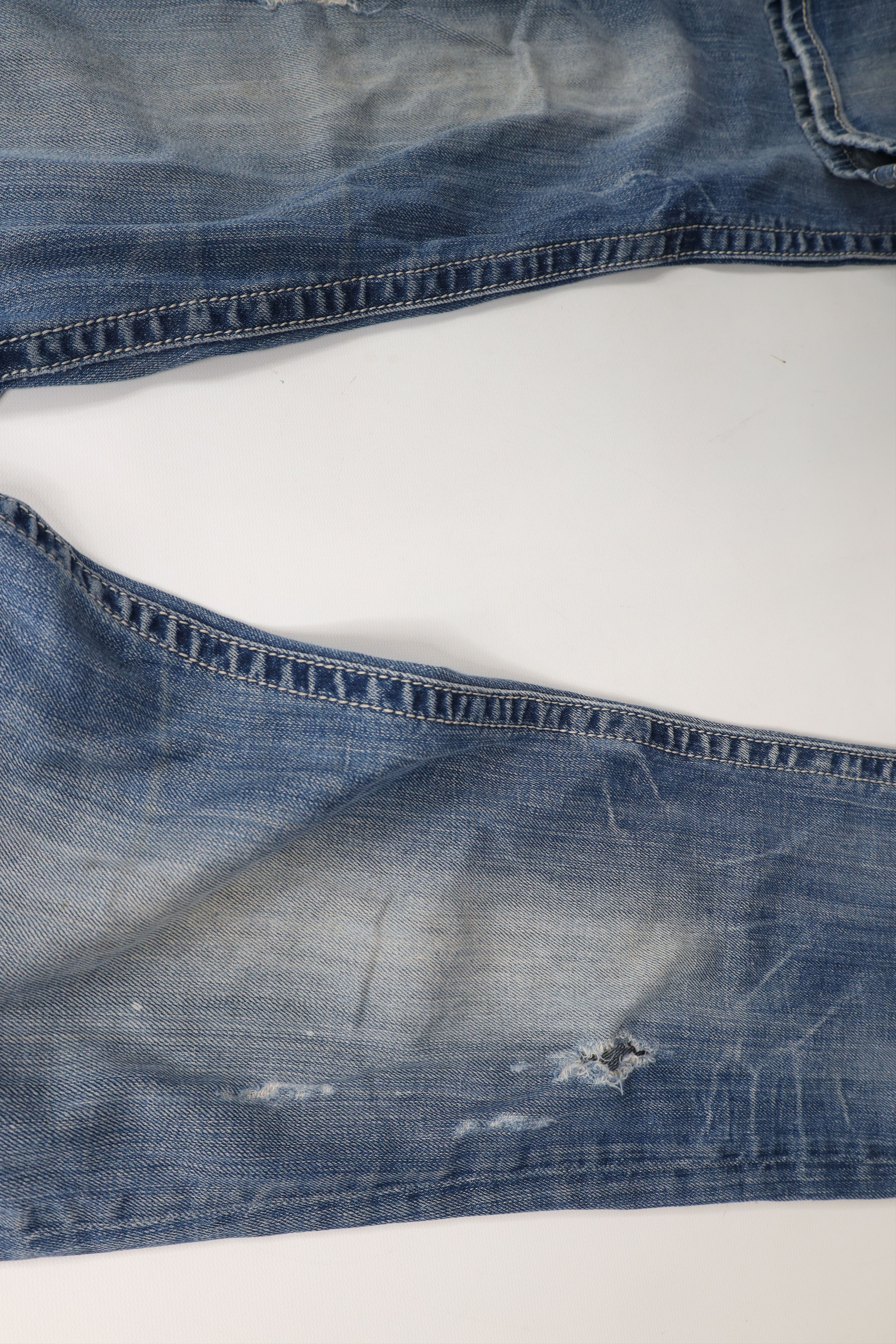 Miss Me × Vintage Miss Me Thick Stitch Fleur de Lis Cropped Stretch Jeans Size 32" / US 10 / IT 46 - 7 Thumbnail