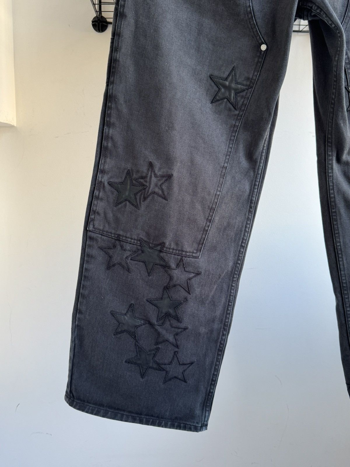 Review Baggy Double Knees Chrome Hearts Style Star Pants