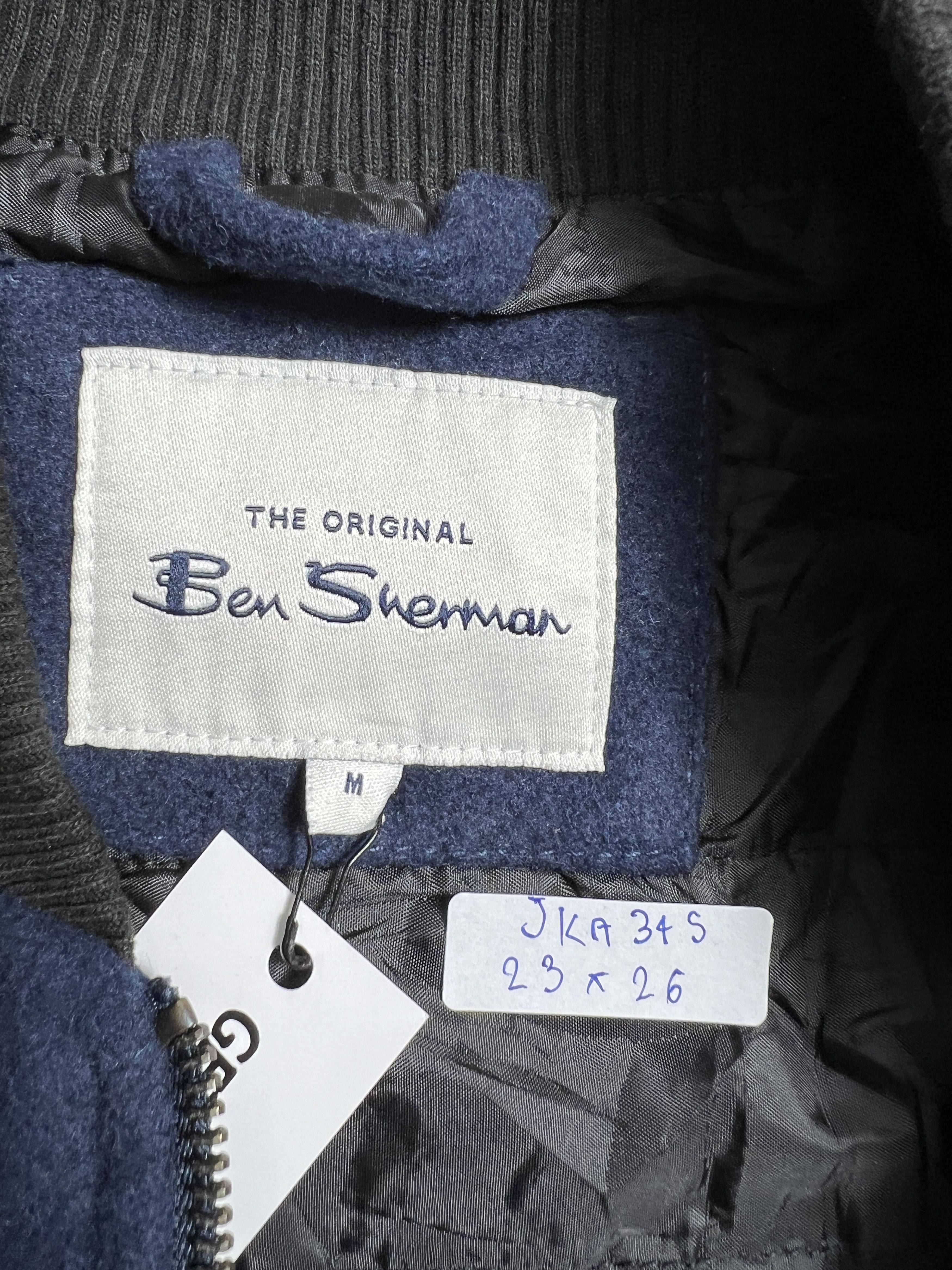 Ben Sherman Ben Sherman Wool Lined Bomber Jacket (M) JKA345 Size US M / EU 48-50 / 2 - 3 Thumbnail