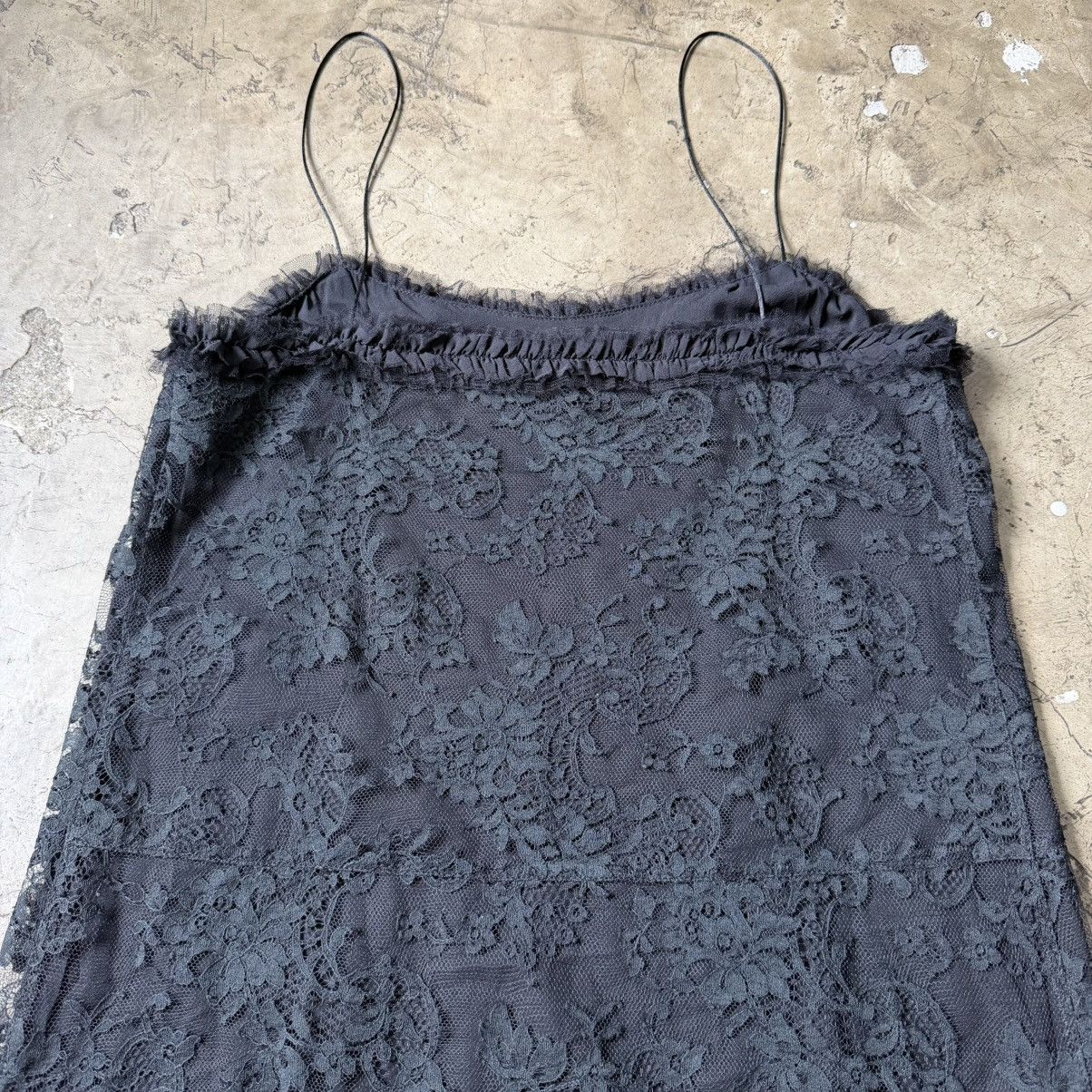 Balenciaga Balenciaga - Nicolas Ghesquière - 2009 Black Lace Midi Dress Size S / US 4 / IT 40 - 4 Thumbnail